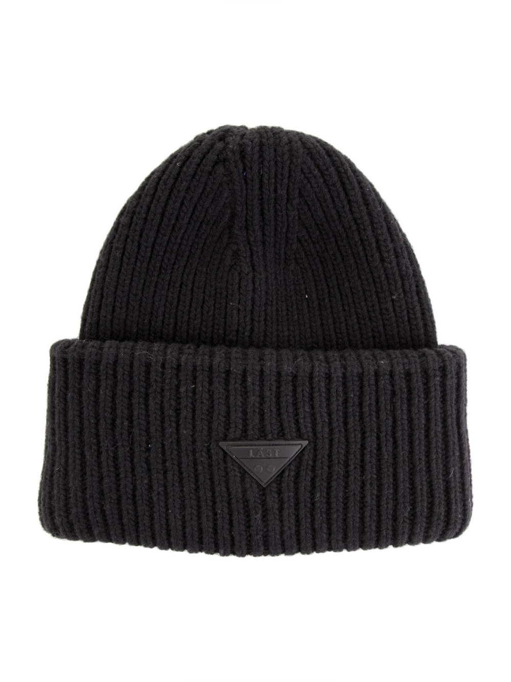 NWT LÄST 100% Extra Fine Merino Wool Beanie Cap Black One Size